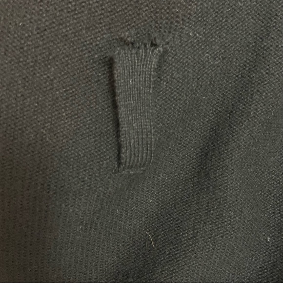 Sandro Paris Black Belted Wool Cashmere Long Sleeve V Neck Long Cardigan Sweater - Picture 16 of 16